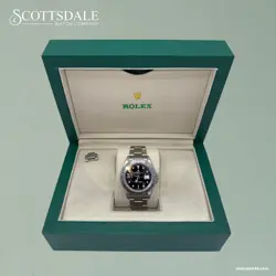 2007 ROLEX EXPLORER II 16570 STEEL BLACK DIAL NO HOLES AUTOMATIC DATE WATCH 40MM