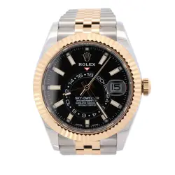 ROLEX SKY-DWELLER 42MM BLACK DIAL WATCH 326933 YG
