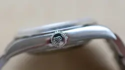 Vintage ROLEX Explorer 114270 Black Dial Watch Unpolished Sticker Back F Serial
