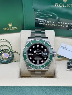 ROLEX SUBMARINER 126610LV OYSTER BRACELET WITH GREEN BEZEL