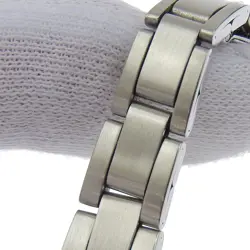 ROLEX OYSTER PERPETUAL WG BEZEL 6619 WATCH SS WG AUTOMATIC LADIES SILVER DIAL