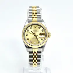 ROLEX DATEJUST 69173 CHAMPAGNE DIAMOND DIAL