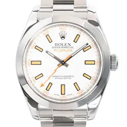 USED ROLEX MILGAUSS 116400 WHITE CASE: 40MM BAND: 18CM MEN'S WATCH #912430