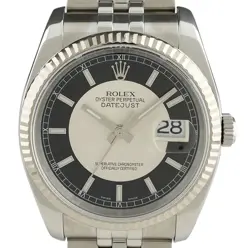 ROLEX DATEJUST 116234 WG AUTOMATIC MEN'S #BS096