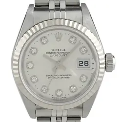 ROLEX DATEJUST 79174G WG DIAMOND AUTOMATIC LADIES #BS224