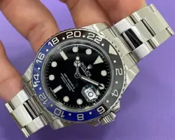 SERVICED ROLEX OYSTER PERPETUAL GMT-MASTER II 116710BLNR BATMAN STAINLESS STEEL
