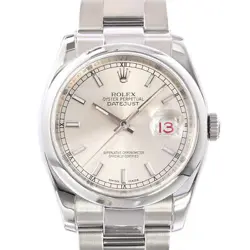 USED ROLEX DATEJUST 116200 SILVER CASE: 36MM BAND: 17.5CM MEN'S WATCH #912530