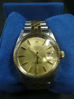 ■ROLEX DATEJUST CHAMPAGNE MEN'S WATCH - 16013 #5VJD