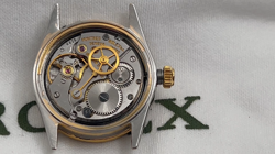 VINTAGE ROLEX 30mm MIDSIZE OYSTERDATE DIAMOND BEZEL MANUAL WIND WATCH 6466 C.'69