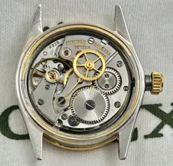 VINTAGE ROLEX 30mm MIDSIZE OYSTERDATE DIAMOND BEZEL MANUAL WIND WATCH 6466 C.'69