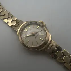 9ct Gold Rolex Precision Ladies Manual Vintage 1960/61 Original Box (18.9g)