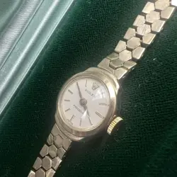 9ct Gold Rolex Precision Ladies Manual Vintage 1960/61 Original Box (18.9g)