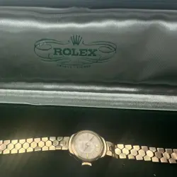 9ct Gold Rolex Precision Ladies Manual Vintage 1960/61 Original Box (18.9g)
