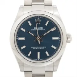 ROLEX OYSTER PERPETUAL 277200 SS AT BLUE-FACE 1 EXTRA LINK