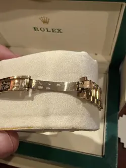 Rolex Lady Datejust President 28 Watch Everose Gold Diamonds Mother of Pearl
