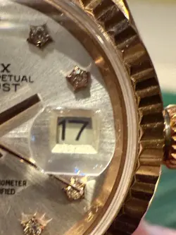 Rolex Lady Datejust President 28 Watch Everose Gold Diamonds Mother of Pearl