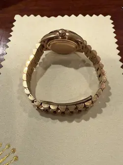 Rolex Lady Datejust President 28 Watch Everose Gold Diamonds Mother of Pearl
