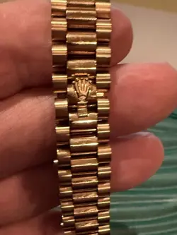 Rolex Lady Datejust President 28 Watch Everose Gold Diamonds Mother of Pearl