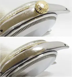 Rolex Oyster Perpetual Date 1500 SS K18 25 Series 1970