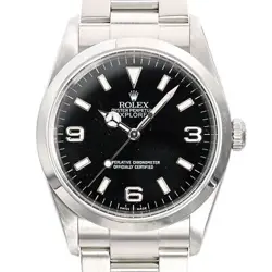 USED ROLEX EXPLORER I 114270 BLACK CASE: 36MM BAND: 17.5CM MEN'S WATCH #912530