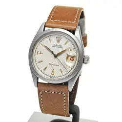 c. 1953 Red Calendar ROLEX Oyster Date Ref.6294 Antique  Watch