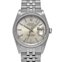 ROLEX  DATEJUST 16234 W NUMBER 1996 MANUFACTURED AROUND SILVER WATCH WRISTWATCH 