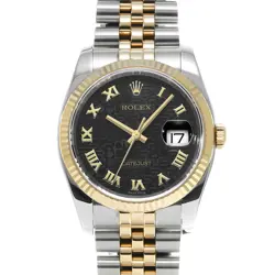 ROLEX  DATEJUST 116233 RANDOM SERIAL BLACK COMPUTER WATCH WRISTWATCH R45_0217