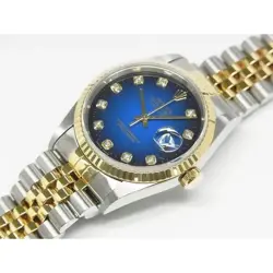 Rolex  Datejust Ss Yg Combination Blue Gradient 10P Diamond 16233G r45_0217