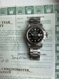 Rolex Explorer II 16570 Black Dial  40mm  ‘A’ Serial  Swiss Only Dial With Paper