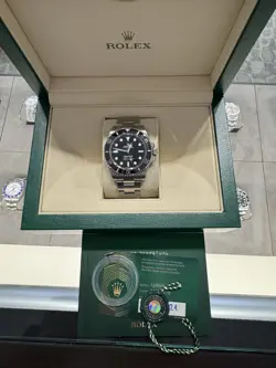 ROLEX SUBMARINER NO DATE 41MM 124060 BOX & PAPERS