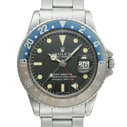 USED ROLEX GMT MASTER 1675 BLACK CASE SIZE 40MM×40MM MEN'S WATCH #21718