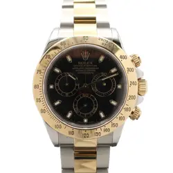 USED ROLEX COSMOGRAPH DAYTONA 116523 BLACK MEN'S WATCH #21118
