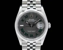 ROLEX DATEJUST 36 126200 WIMBLEDON ROMAN DIAL SS JUBILEE 2024