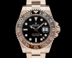 ROLEX GMT MASTER II 126715 18K EVEROSE CERAMIC ROOT BEER