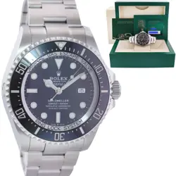 NEW 2022 PAPERS ROLEX SEA-DWELLER DEEPSEA BLACK 126660 44MM STEEL WATCH BOX
