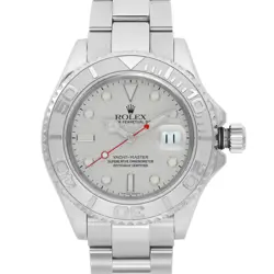 Rolex Yacht-Master 40mm Steel Platinum Silver Dial Automatic Mens Watch 16622