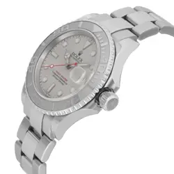 Rolex Yacht-Master 40mm Steel Platinum Silver Dial Automatic Mens Watch 16622