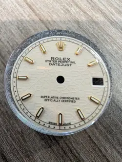Genuine Rolex Datejust 31mm Cream anniversary Dial YG markers 68243 78243 178273