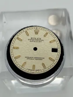 Genuine Rolex Datejust 31mm Cream anniversary Dial YG markers 68243 78243 178273