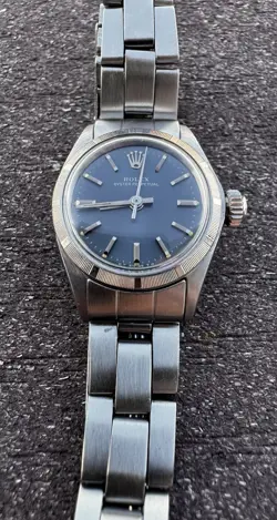 24mm Rolex 6723 circa 1971 Ladies SS Perpetual Oyster; Serviced 2024