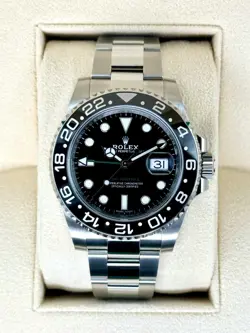 2022 ROLEX GMT-MASTER II 40MM 116710LN STAINLESS STEEL BLACK DIAL