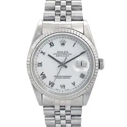 ROLEX 16234 DATEJUST WHITE MEN'S #KN320