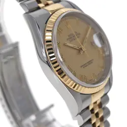 Rolex 16233 Datejust Champagne Gold Roman #KN307