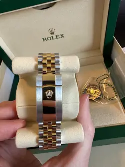 2024 Rolex datejust 126333 unworn 2 tone yellow gold 41mm