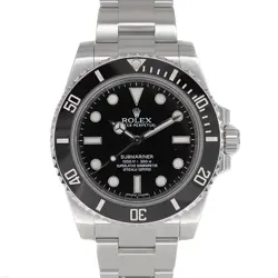ROLEX 114060 SUBMARINER NON-DATE BLACK #KN148