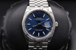 ROLEX WATCH DATEJUST 36 126234 STAINLESS STEEL - WHITE GOLD FLUTED BEZEL