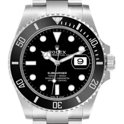 ROLEX SUBMARINER BLACK DIAL CERAMIC BEZEL STEEL MENS WATCH 126610 BOX CARD