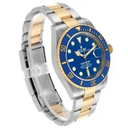 ROLEX SUBMARINER 41 STEEL YELLOW GOLD BLUE DIAL MENS WATCH 126613