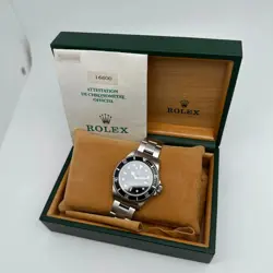 ROLEX SEA-DWELLER 16600 STAINLESS STEEL BLACK DIAL AUTOMATIC MENS WATCH 