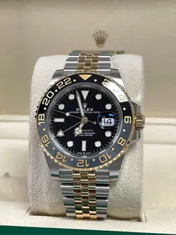 ROLEX GMT MASTER II SS 18K YELLOW GOLD 126713GRNR BUMBLEBEE